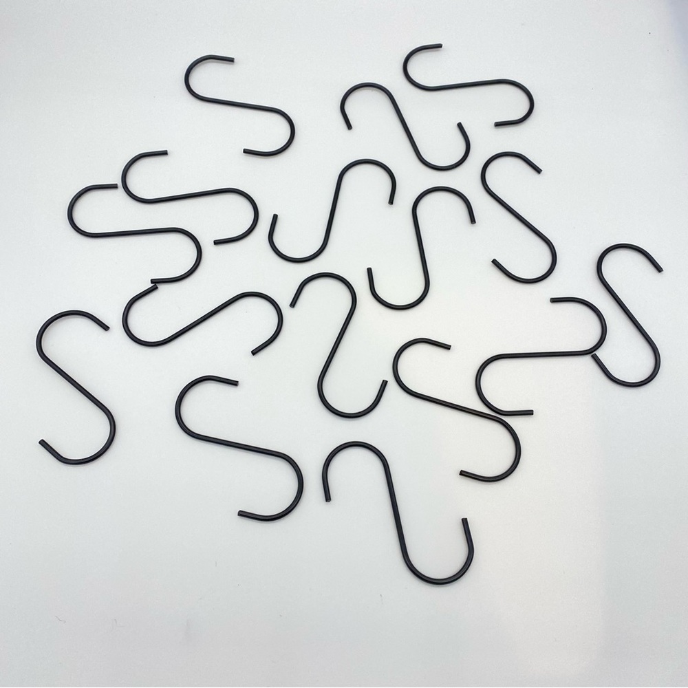 Black S-Shaped Hooks